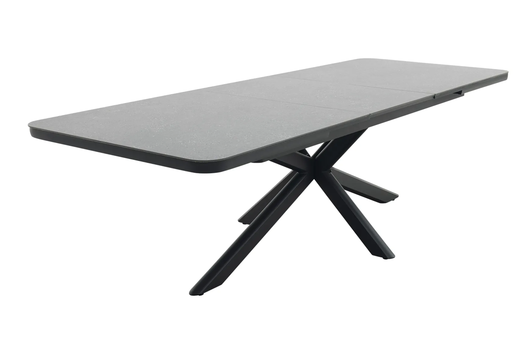 Montreal uitschuifbare tuintafel 200-260x100 cm. - Antraciet/Keramiek - Op=Op