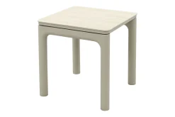 Moretti keramiek bijzettafel 45x45 cm. - Mokka