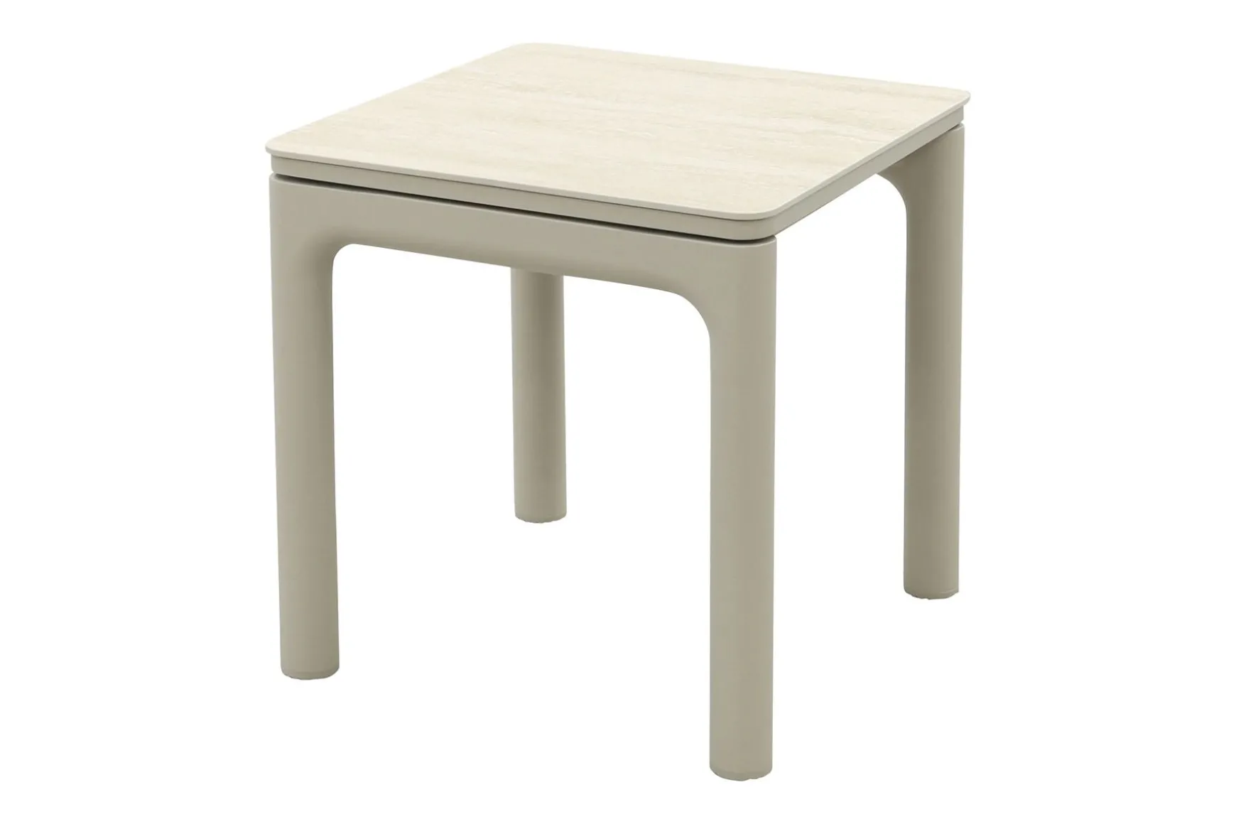 Moretti keramiek bijzettafel 45x45 cm. - Mokka