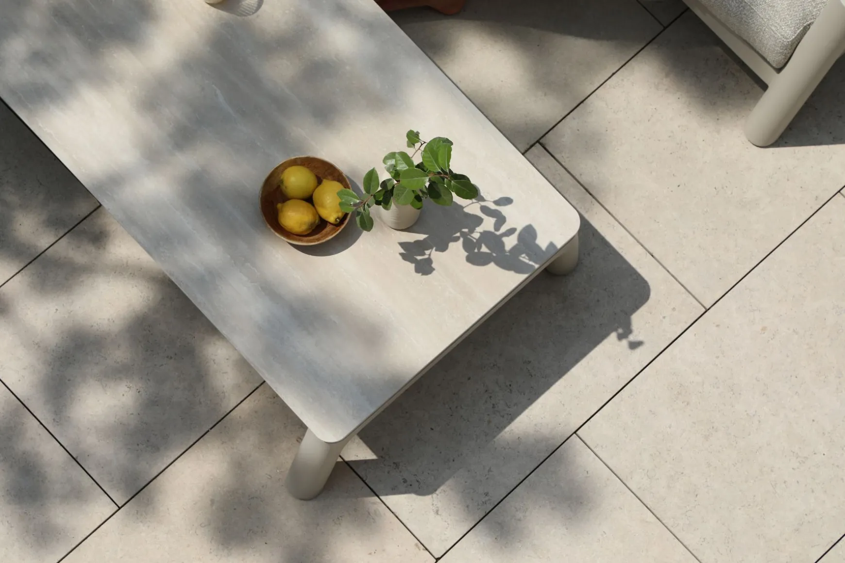 Moretti keramiek loungetafel 180x70 cm. - Mokka
