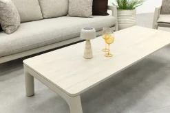 Moretti loungeset met loungebank met verstelbare zitdiepte, stoelen en tafel (4-dlg) - Mokka