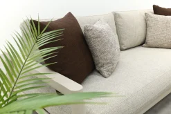 Moretti loungeset met loungebank met verstelbare zitdiepte en loungestoel (3-dlg) - Mokka