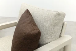 Moretti loungeset met loungebank met verstelbare zitdiepte en loungestoel (3-dlg) - Mokka