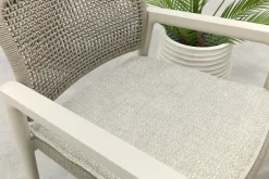 Moretti rope loungestoelen set met bijzettafel (3-dlg) - Mokka