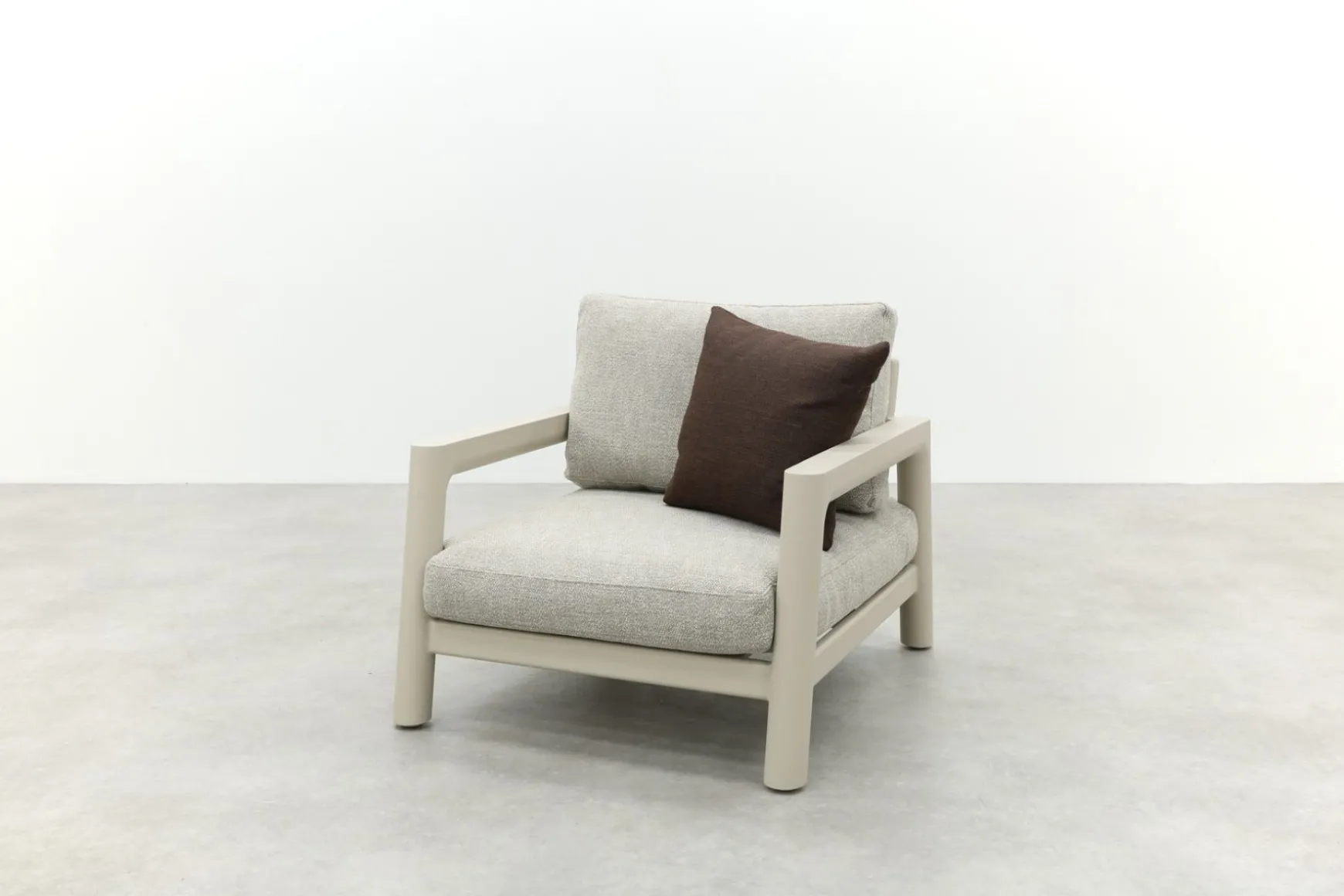Moretti rope loungestoel (large) - Mokka
