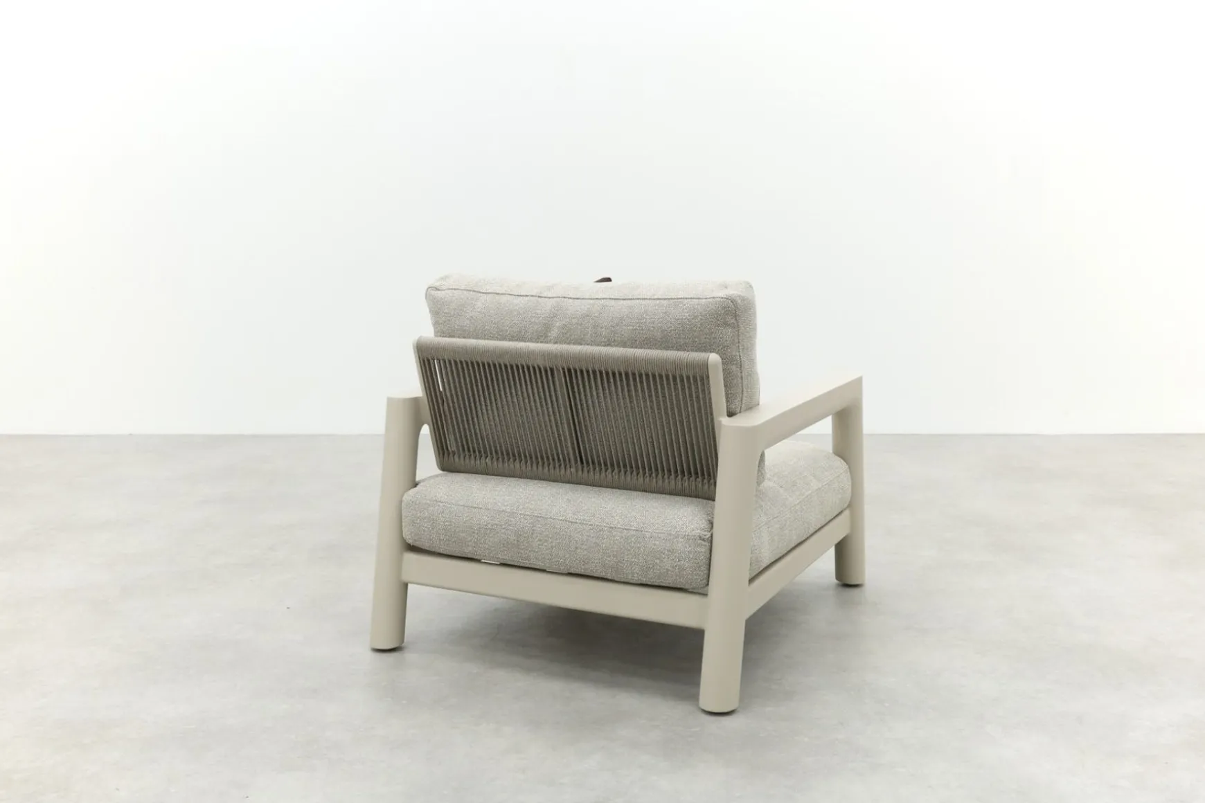 Moretti rope loungestoel (large) - Mokka
