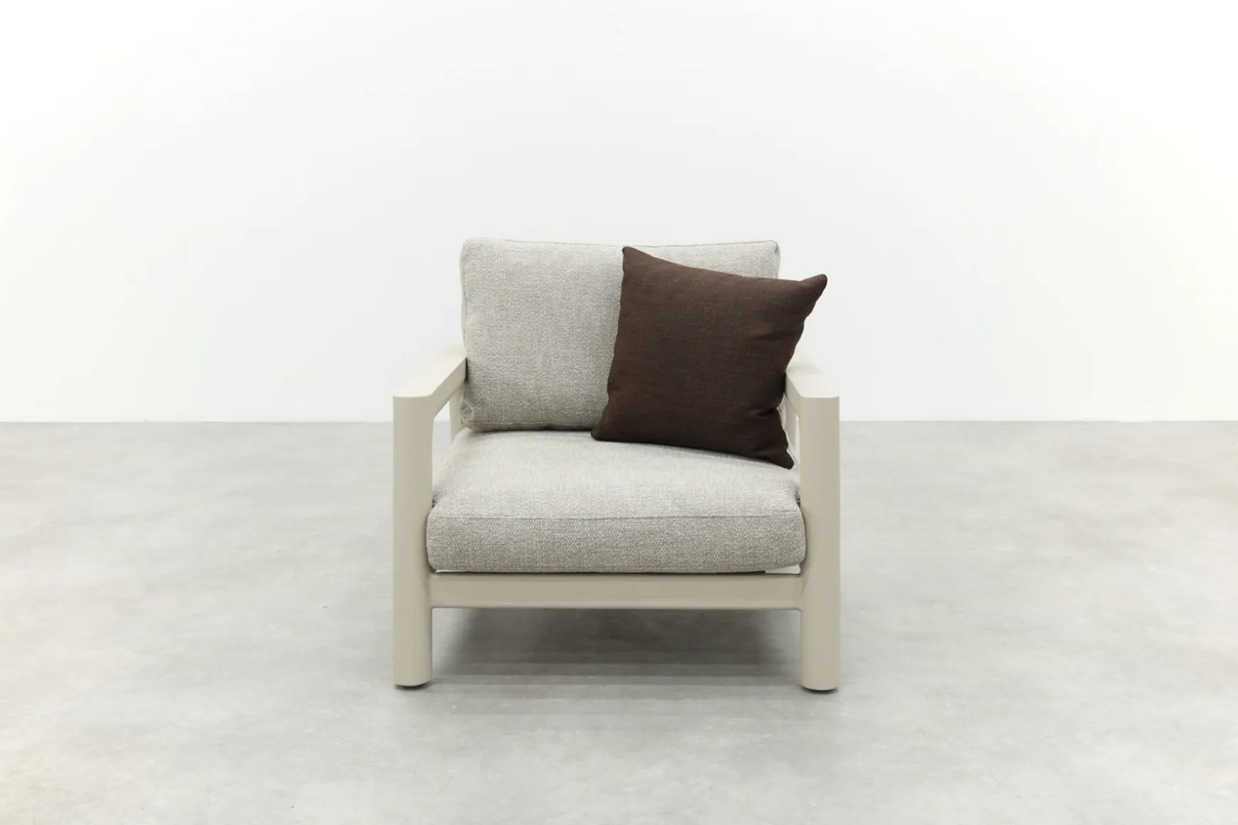 Moretti rope loungestoel (large) - Mokka
