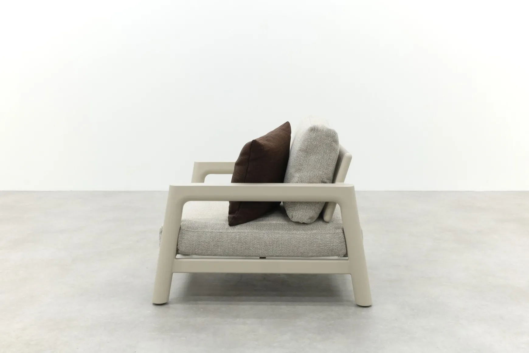 Moretti rope loungestoel (large) - Mokka