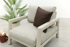 Moretti rope loungestoel (large) - Mokka