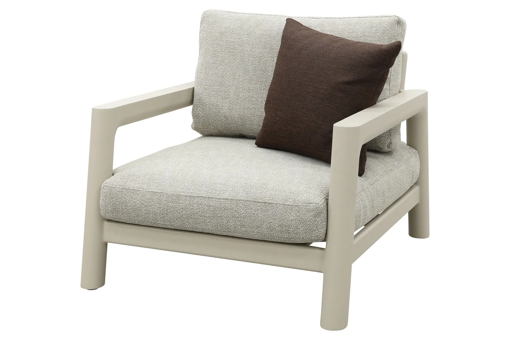 Moretti rope loungestoel (large) - Mokka