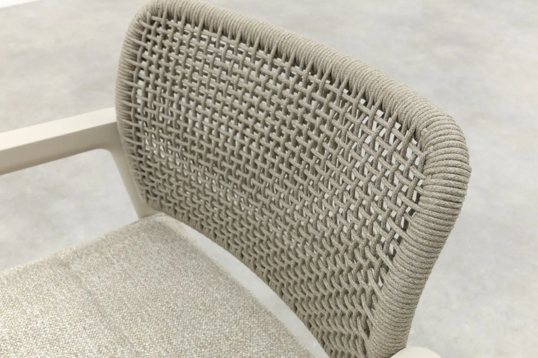 Moretti rope loungestoel (small) - Mokka
