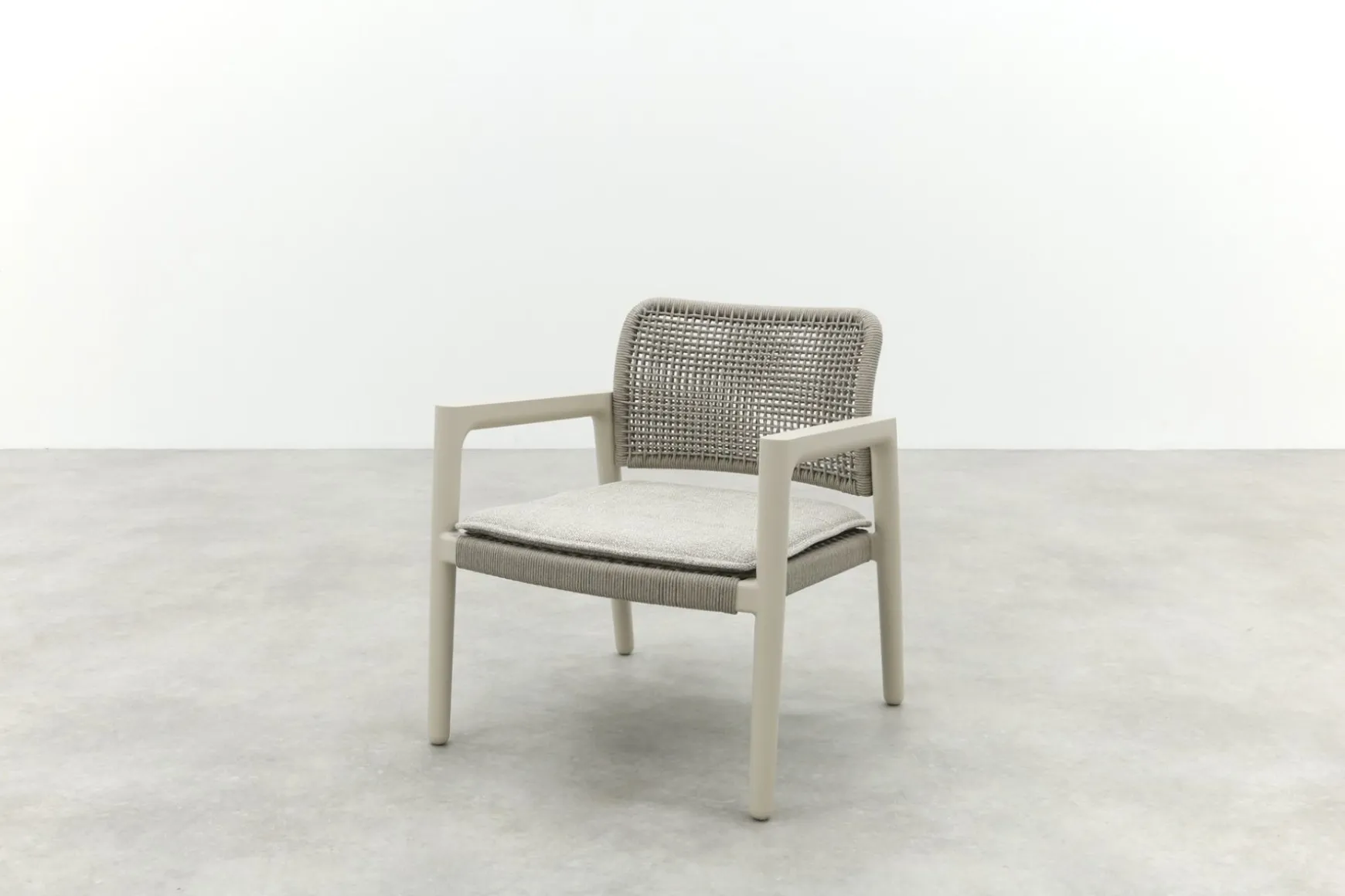 Moretti rope loungestoel (small) - Mokka