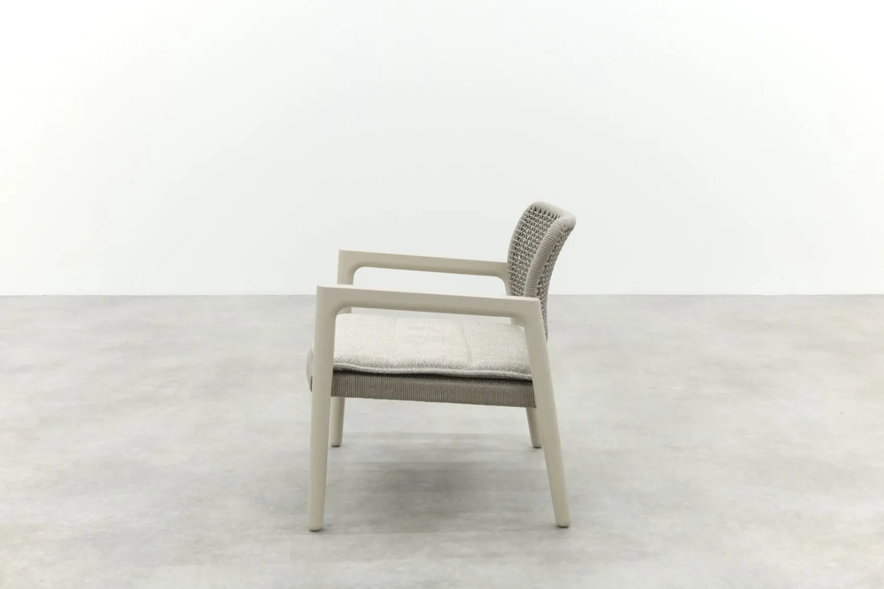 Moretti rope loungestoel (small) - Mokka