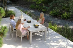 Moretti rope stapelbare dining tuinstoel - Mokka
