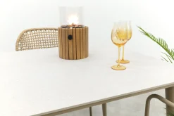 Noa/Sofia stapelbare wicker 4-persoons dining tuinset 160x90 cm. - Latte