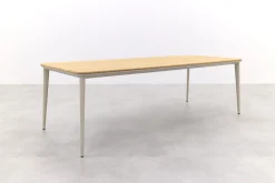Ohio/Alaska teak tuinset voor 6 personen 240x100 cm. - Mokka (OP=OP)