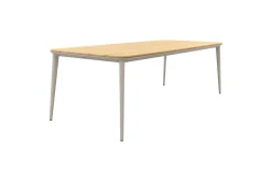 Ohio/Alaska teak tuinset voor 6 personen 240x100 cm. - Mokka (OP=OP)