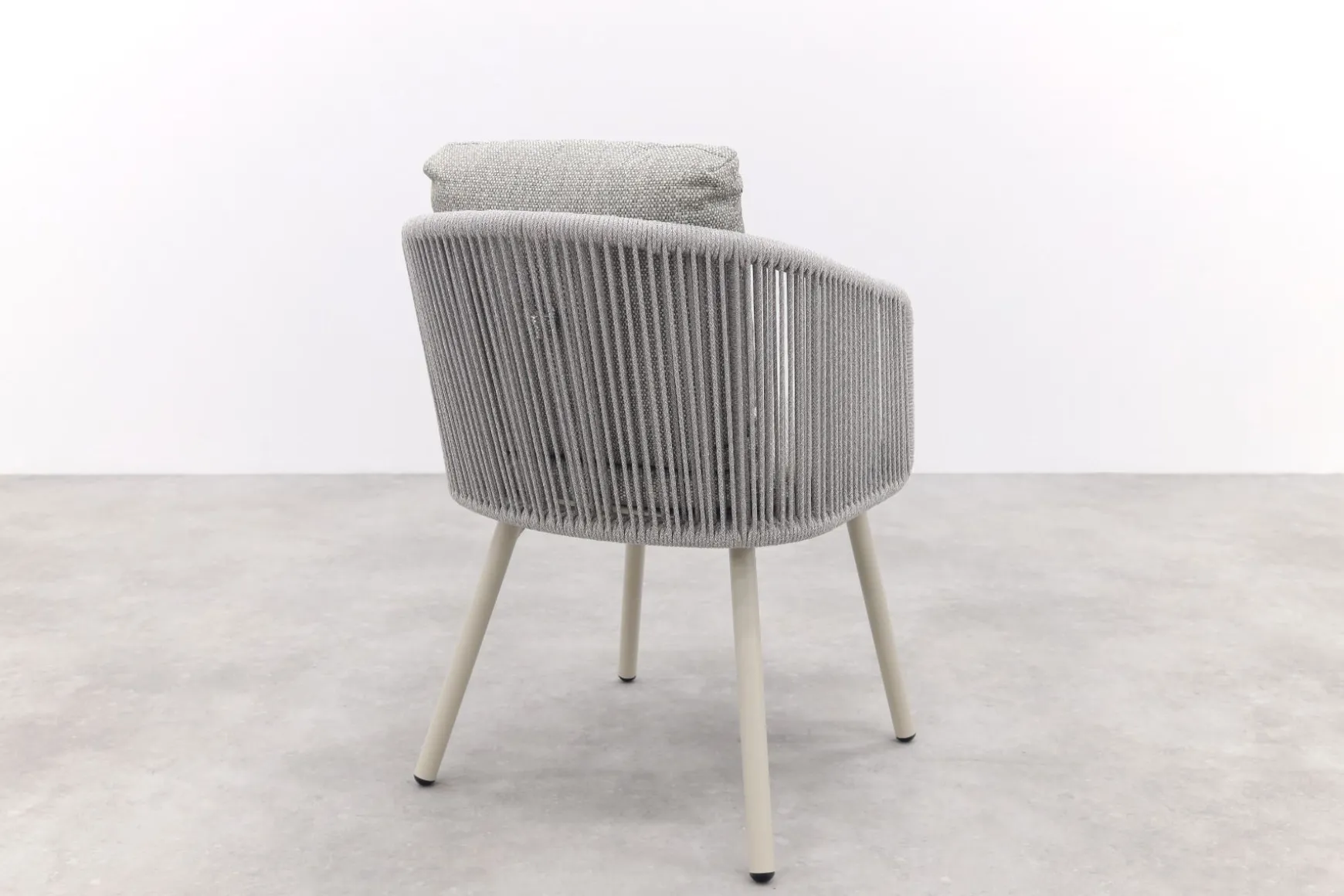 Ohio dining chair aluminium/rope - Mokka (OP=OP)