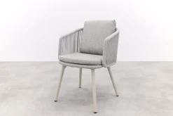 Ohio dining chair aluminium/rope - Mokka (OP=OP)