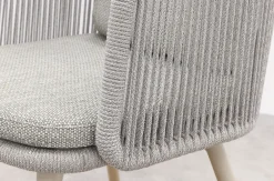 Ohio dining chair aluminium/rope - Mokka (OP=OP)