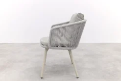 Ohio dining chair aluminium/rope - Mokka (OP=OP)