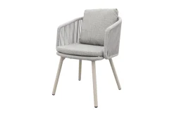 Ohio dining chair aluminium/rope - Mokka (OP=OP)