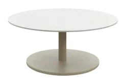 Orion salontafel voor buiten Ø80 cm. - Keramiek/Latte