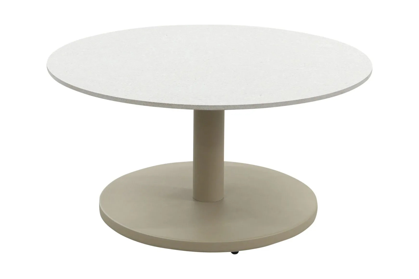 Orion salontafel voor buiten Ø60 cm. - Keramiek/Latte