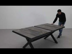 Ottowa uitschuifbare tuintafel 205-265 x 100 cm.