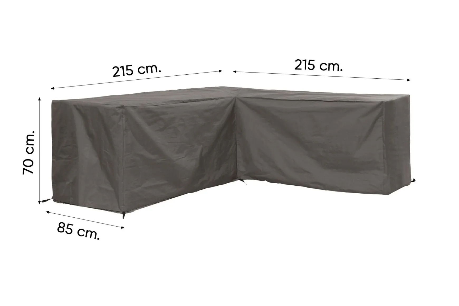 Outdoor Covers l-vormige loungesethoes 215x215x85x70 cm.