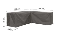 Outdoor Covers L-vormige loungesethoes 210x260x75x80 cm. - Links