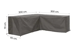 Outdoor Covers l-vormige loungesethoes 300x300x90x70 cm.