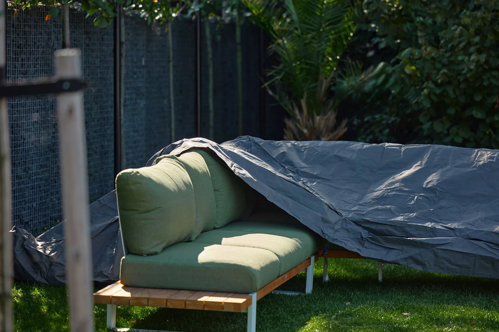 Outdoor Covers L-vormige loungesethoes 330x255x70x100 cm. - Links