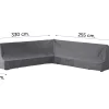 Outdoor Covers L-vormige loungesethoes 255x330x70x100 cm. - Rechts