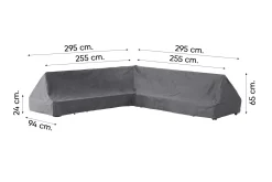 Outdoor Covers L-vormige platform loungesethoes 295x295x65 cm.
