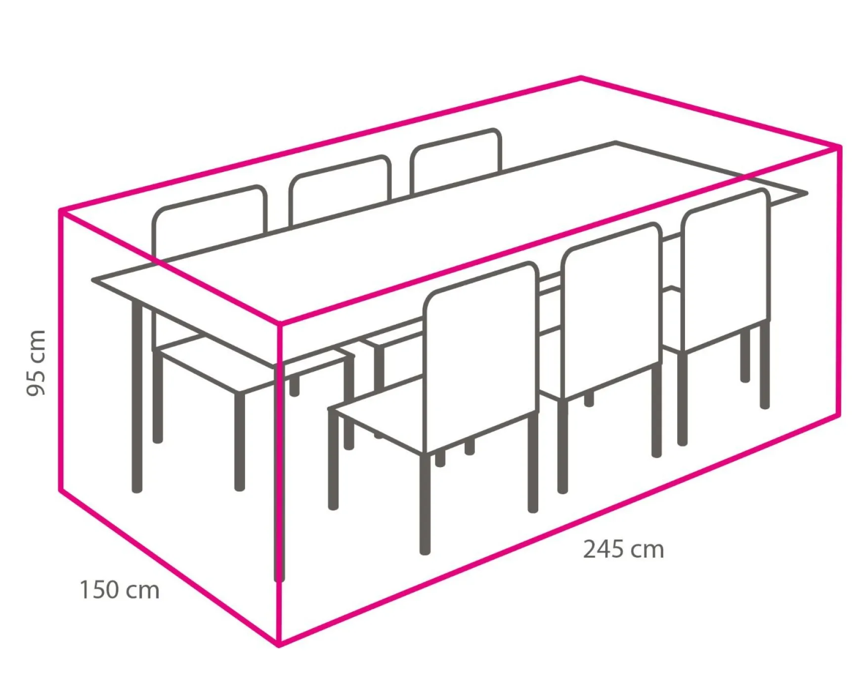 Outdoor Covers tuinsethoes 245x150x95 cm.