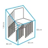 Outdoor Covers tuinstoelhoes 66x66x128h cm.