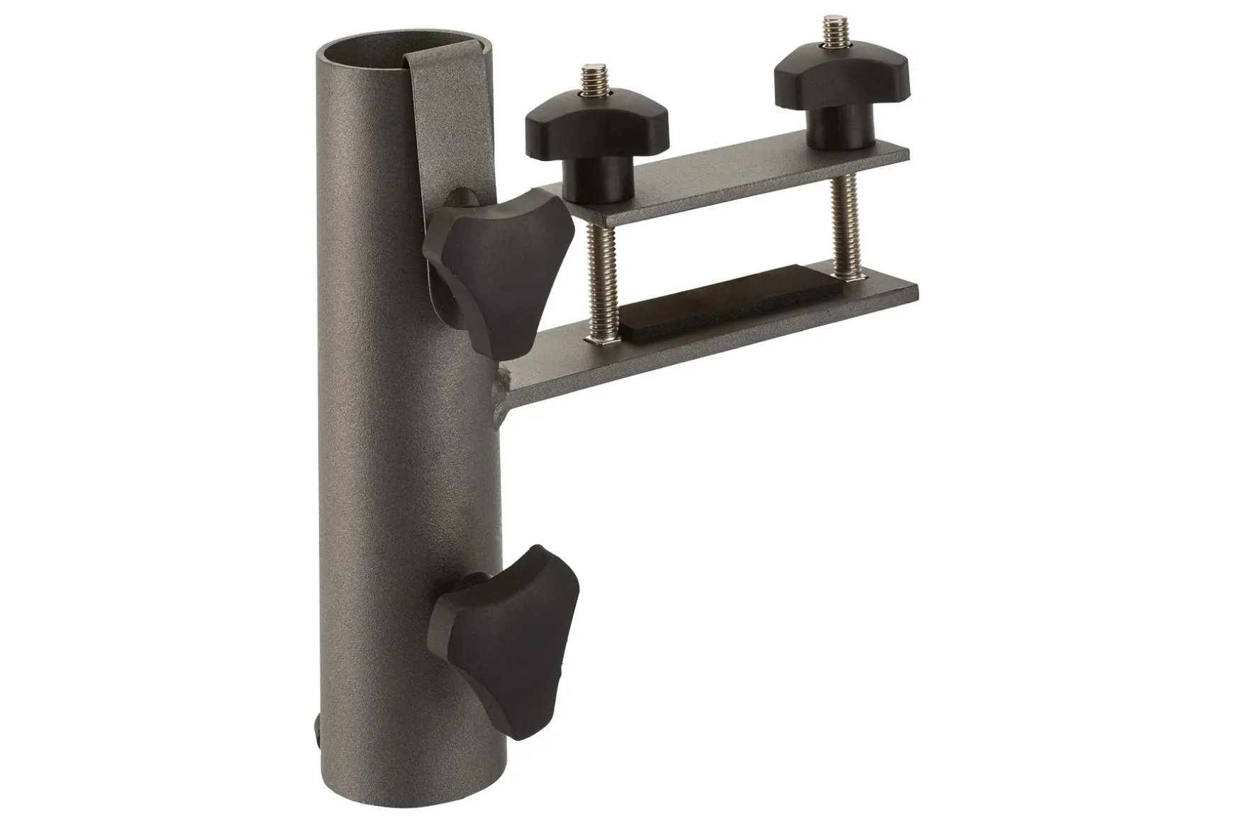 Parasolhouder balkon - vlakke reling horizontaal - Platinum