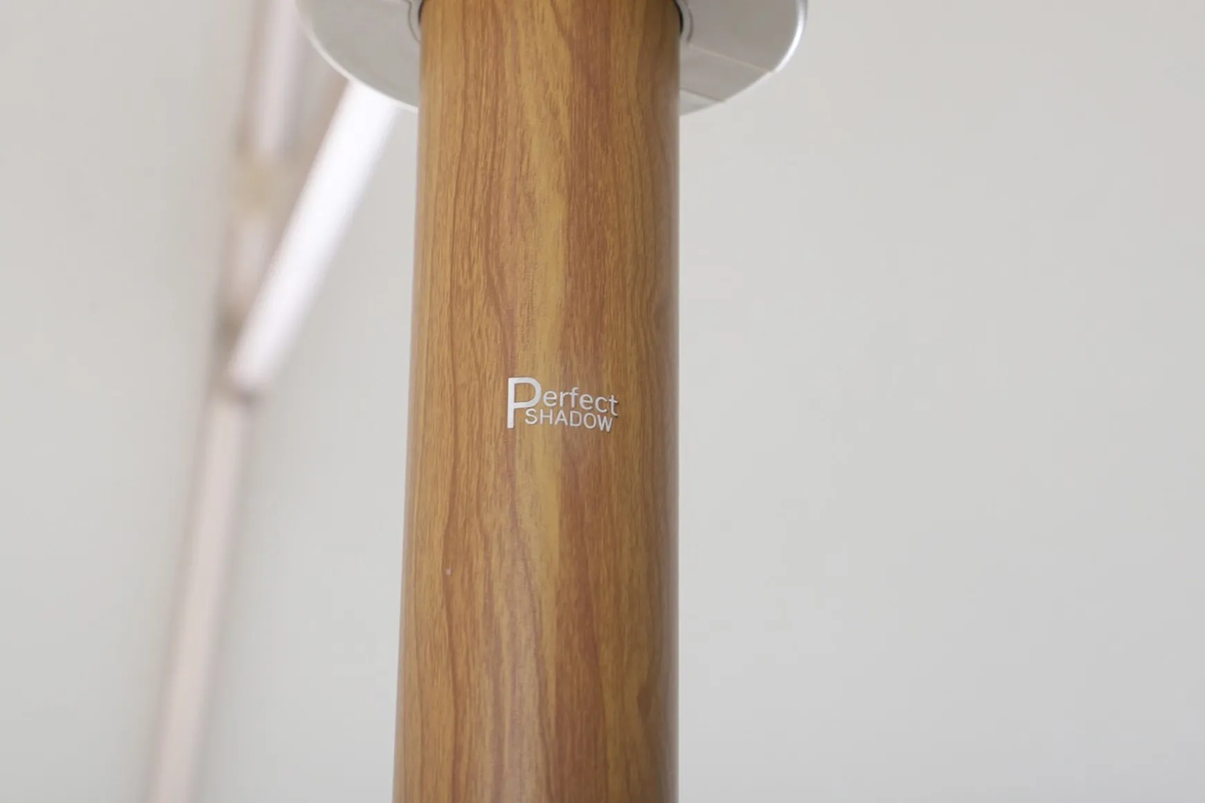 Perfect Shadow Atlas Telescope Stokparasol Pro met LED verlichting 4x4 m. - Woodlook/Soft Sand