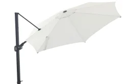Perfect Shadow Eclipse ronde zweefparasol Ø350 cm. Ultra - Antraciet/Soft Sand