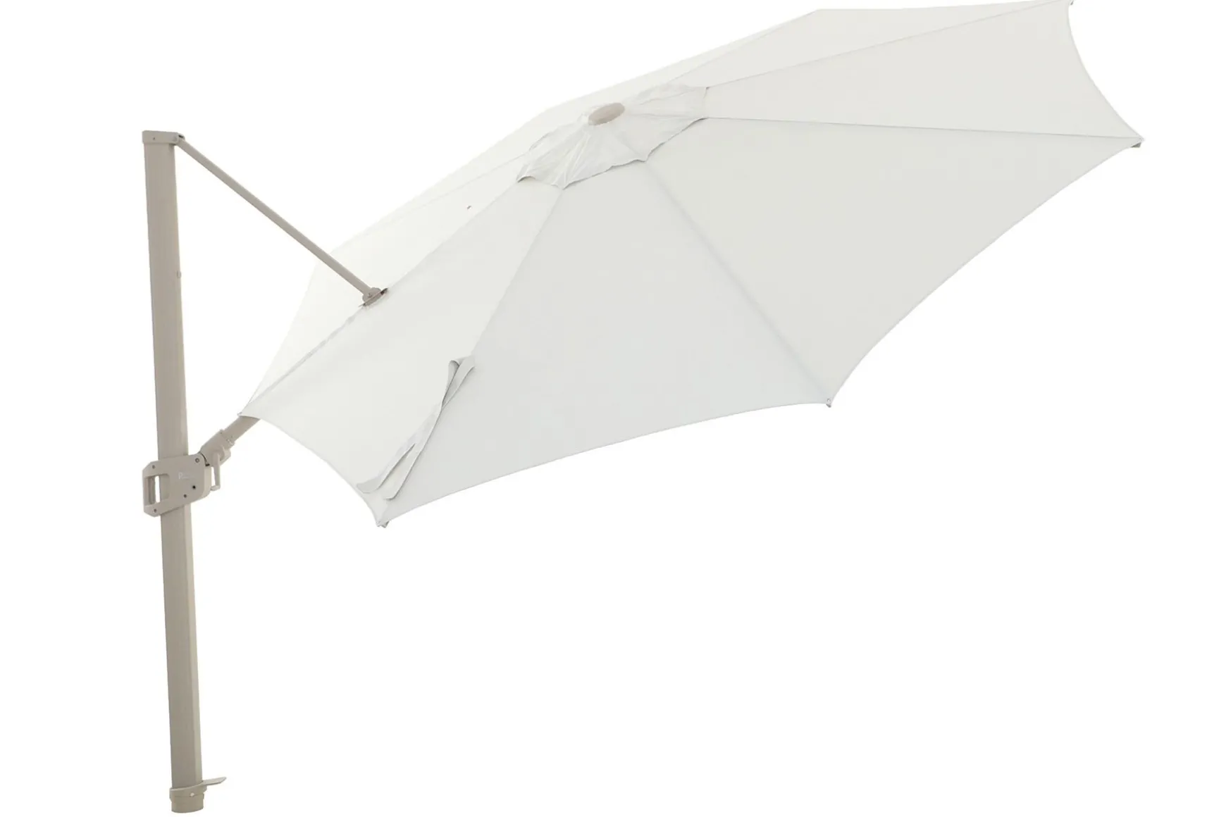 Perfect Shadow Eclipse ronde zweefparasol Ø350 cm. Ultra - Latte/Soft Sand