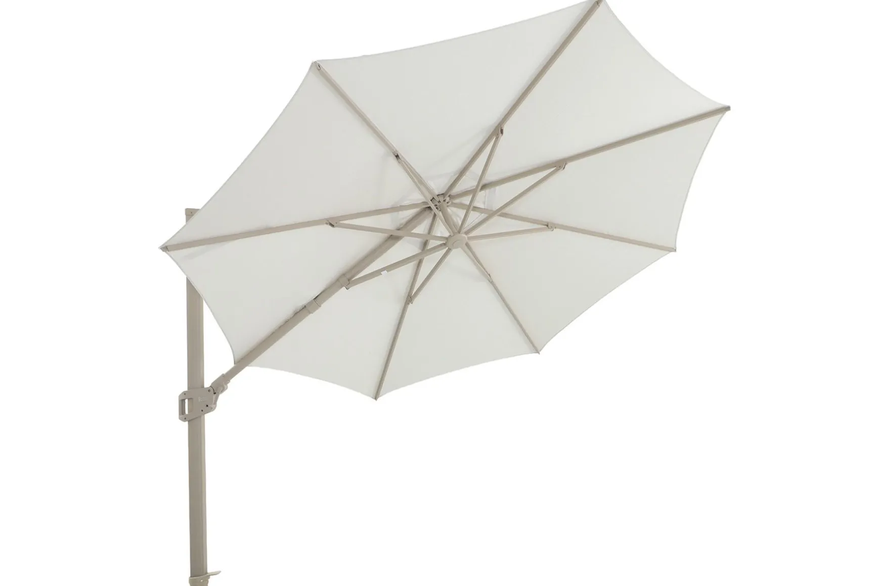 Perfect Shadow Eclipse ronde zweefparasol Ø350 cm. Ultra - Latte/Soft Sand