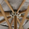 Perfect Shadow Eclipse ronde zweefparasol Ø350 cm. Ultra - Woodlook/Urban Taupe