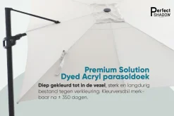 Perfect Shadow Eclipse zweefparasol 400x300 cm. Ultra - Latte/Soft Sand