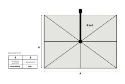 Perfect Shadow Eclipse zweefparasol 400x300 cm. Ultra - Woodlook/Soft Sand