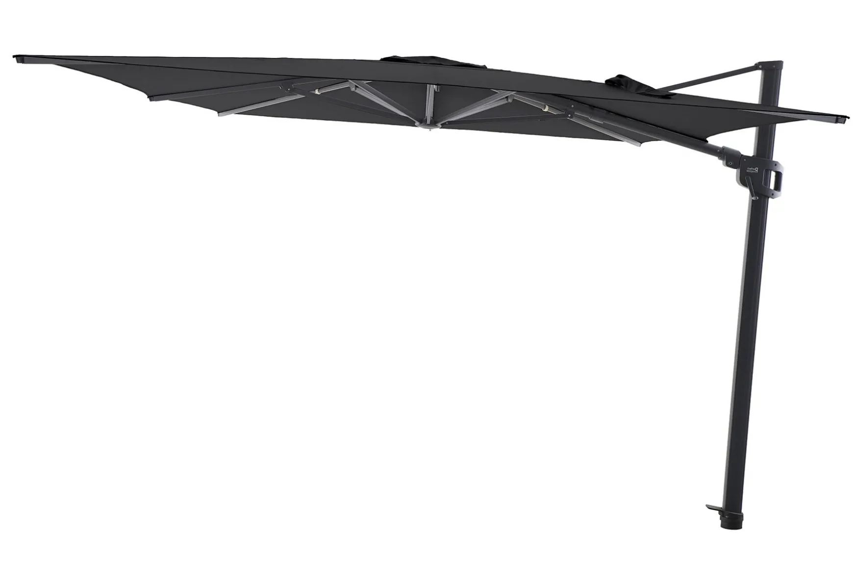 Perfect Shadow Eclipse zweefparasol 300x300 cm. Ultra - Antraciet/Ash Black