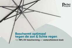 Perfect Shadow Eclipse zweefparasol 300x300 cm. Ultra - Antraciet/Urban Taupe