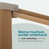 Perfect Shadow Eclipse zweefparasol 300x300 cm. Ultra - Woodlook/Soft Sand
