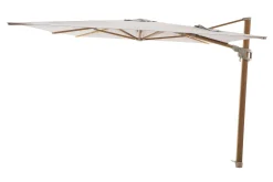 Perfect Shadow Eclipse zweefparasol 300x300 cm. Ultra - Woodlook/Urban Taupe