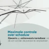 Perfect Shadow Eclipse zweefparasol 400x300 cm. Ultra - Antraciet/Ash Black